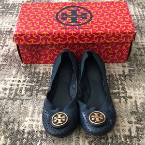 Tory Burch Navy ballet flats